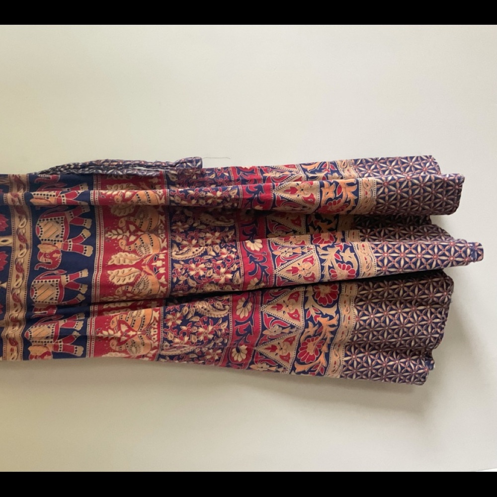 Wrap around multi print skirt/dress